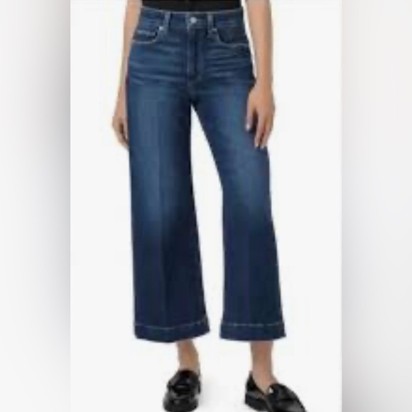 PAIGE - Genesee Crop Jeans - Dark Wash - Picture 1 of 6
